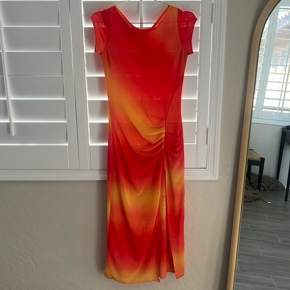 ViX mesh midi cover up dress